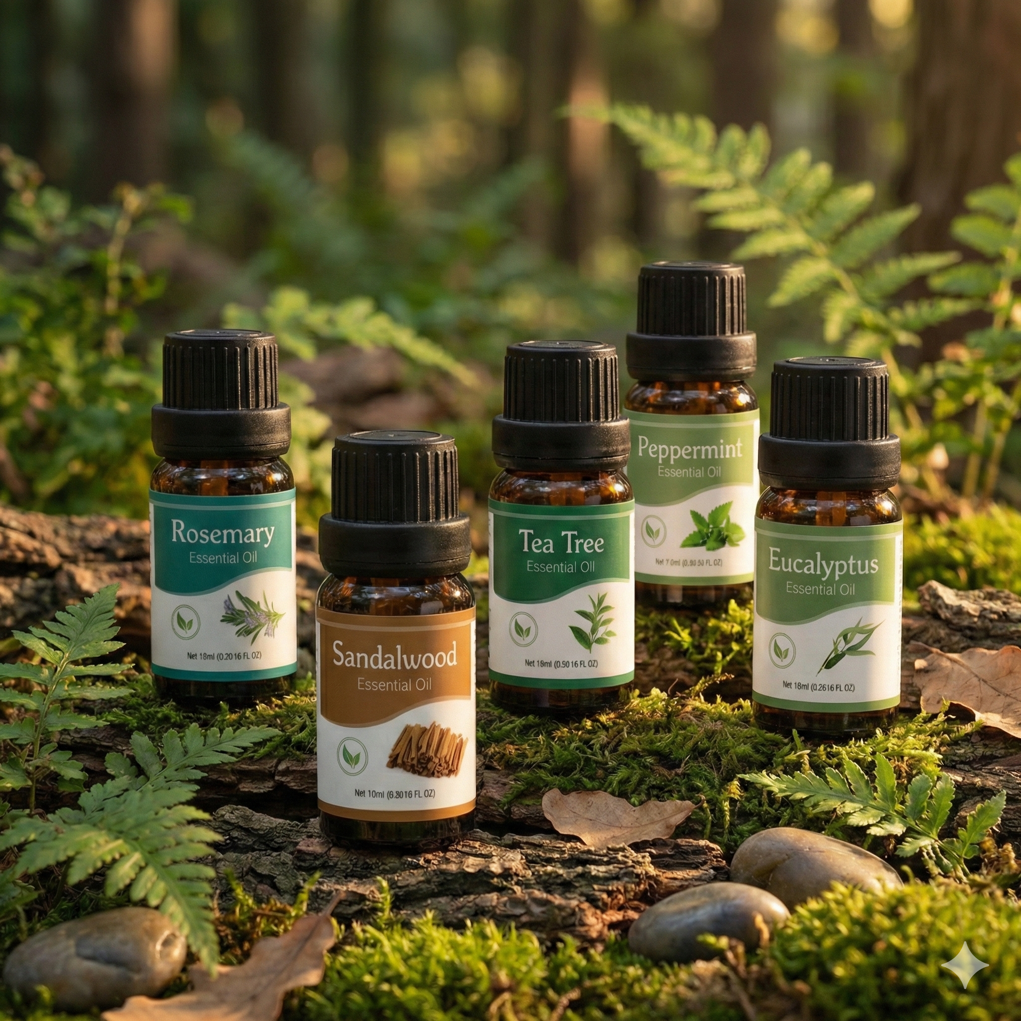 Essential Oil Collection - 5 Scents