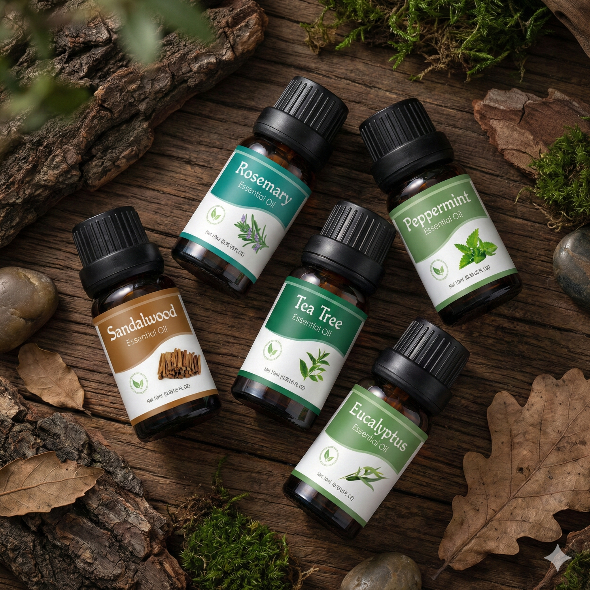 Essential Oil Collection - 5 Scents